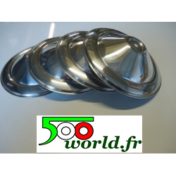 Enjoliveur De Roue Fiat 500 - Cache Moyeu ABS, Compatible 2012-2024, Anti-rouille, Installation Clip - 10