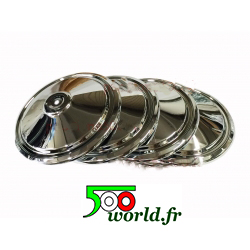 Enjoliveur De Roue Fiat 500 - Cache Moyeu ABS, Compatible 2012-2024, Anti-rouille, Installation Clip - 3